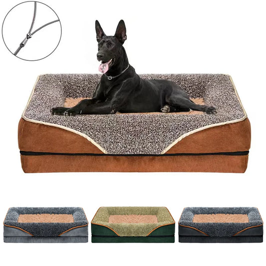 An oversized dog bed for all seasons,