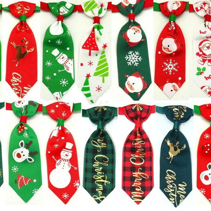 Adjustable Christmas Pet Tie