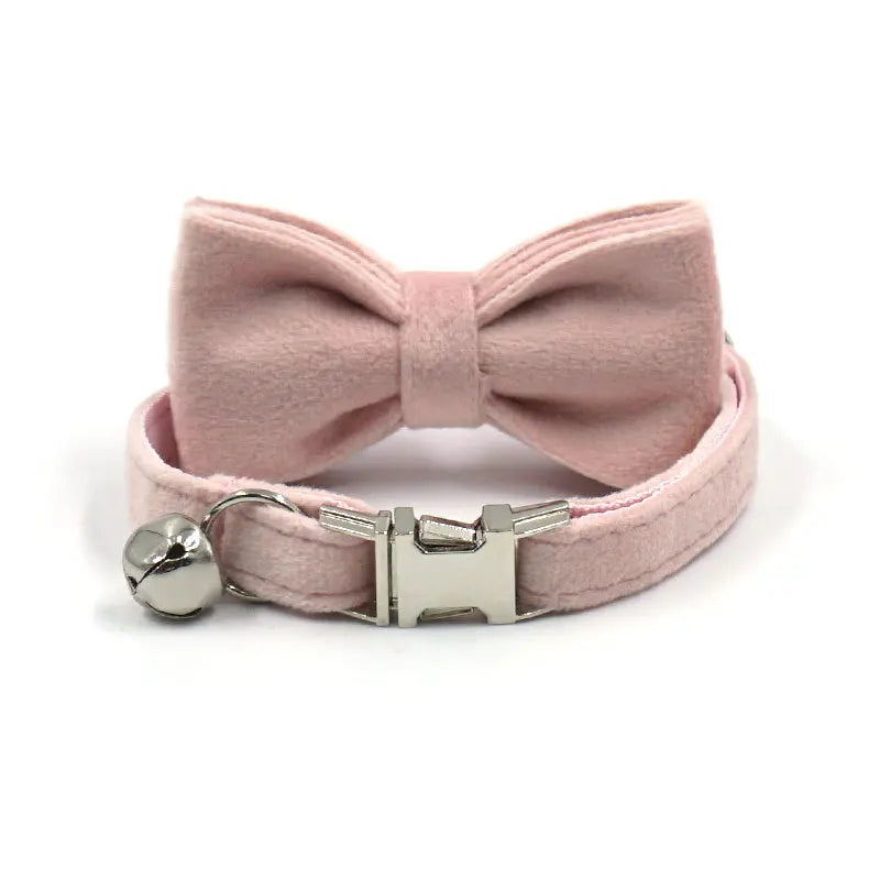 Ca/ Dog Collars, Decorative Bow Around Neck, Adjustable Safety Buckle