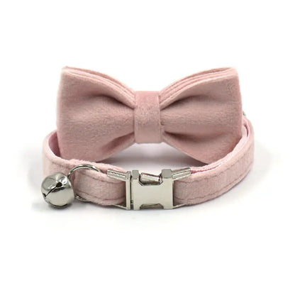 Ca/ Dog Collars, Decorative Bow Around Neck, Adjustable Safety Buckle