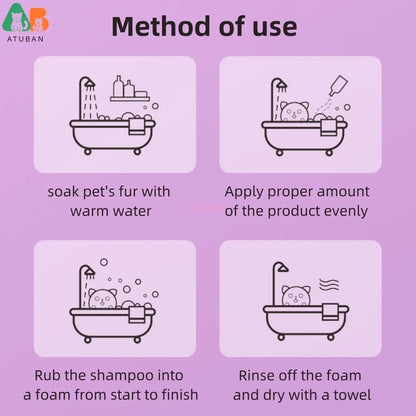 Hypoallergenic Dog Shampoo and Conditioner for Smelly Dogs,Probiotic, Royal Lavender