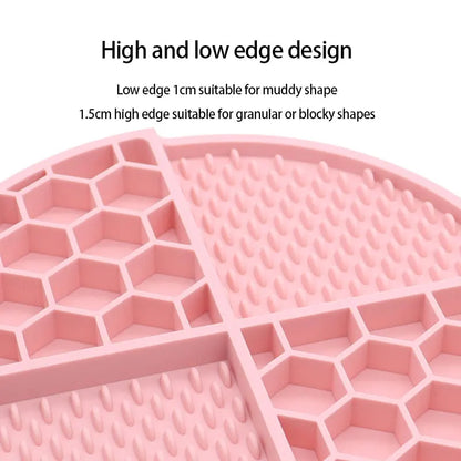 Silicone Licking Mat, Slow Feeder With Suction Cup