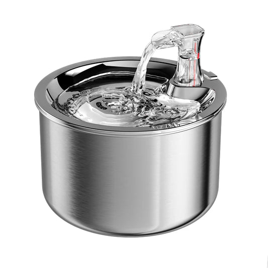 2L Automatic Stainless Steel Pet Water Dispenser Water Fountain