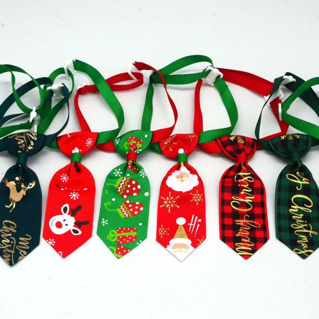 Adjustable Christmas Pet Tie