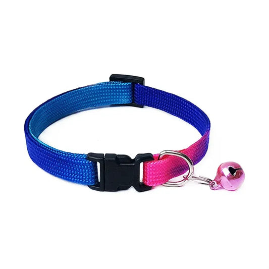 Polyester Pet Collar Engraved dog tag