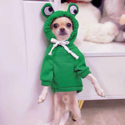 Cute Fruit Dog Clothes for Small Dogs Hoodies Warm Fleece