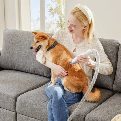 Pet Hair Vacuum for Dog Grooming, 5-In-1 Electric Clippers