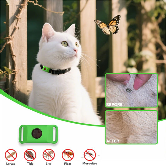 Natural Anti - Flea & Tick Essential Oil Pendant Safe Collar to Repel Pests
