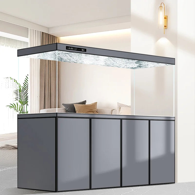 Modern Ornamental Floor Aquarium Luxury Living Room