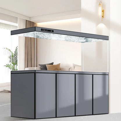 Modern Ornamental Floor Aquarium Luxury Living Room