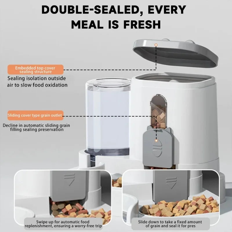 Automatic Dog/ Cat Feeder and Water Dispenser