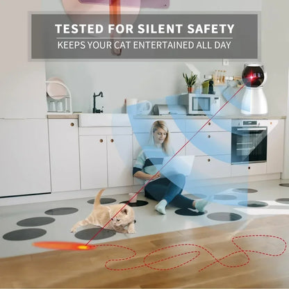 Random Trajectory Motion Activated Automatic Cat Laser Toy