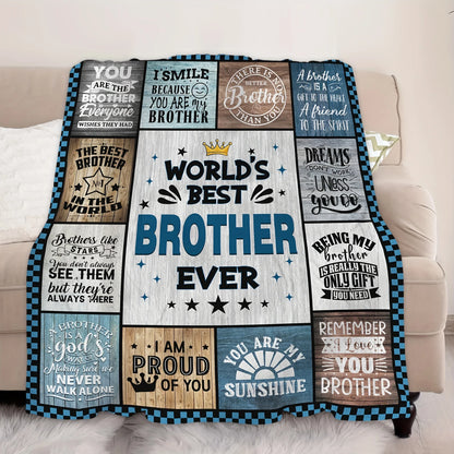 Versatile Throw Blanket for Brother - Perfect Gift for Birthdays, Father's Day & Christmas