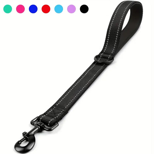 Short Dog Leash, Heavy Duty Short Nylon Dog Lead For Training Control
