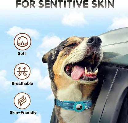 New Reflective Apple Airtag Pet Collar, Protective Waterproof Tracker