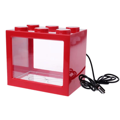 USB Mini Aquarium Fish Tank with LED Light