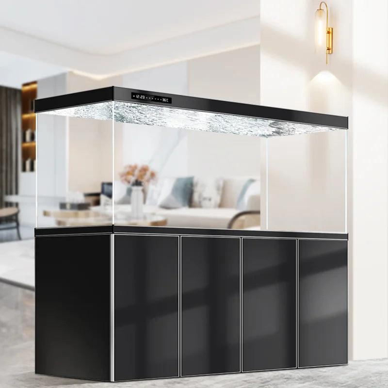 Modern Ornamental Floor Aquarium Luxury Living Room