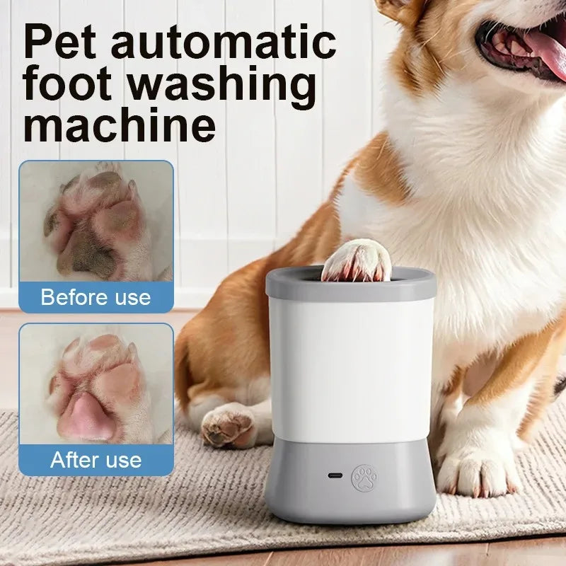 Automatic Pet Foot Washer, Soft and Dense Bristles for Cleaning Cat Dog Paw Cleaner