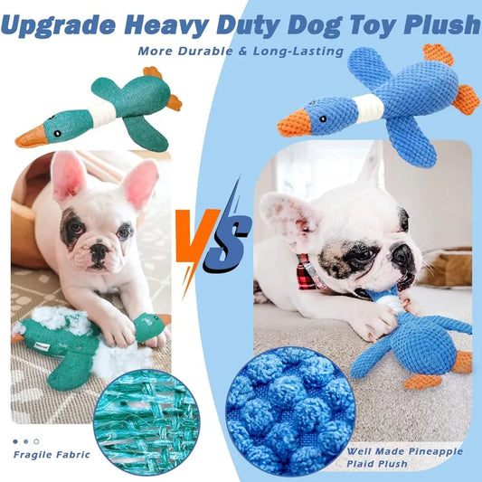Indestructible Goose Dog Toy for Aggressive Chewers