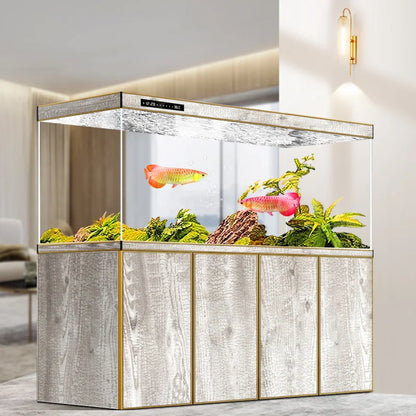 Modern Ornamental Floor Aquarium Luxury Living Room