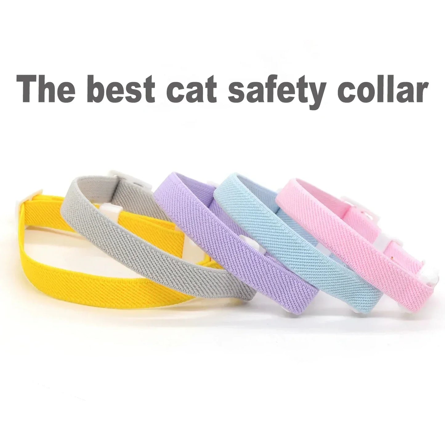 Safety Stretch Elastic Collars - Light Weight Small Large Cat,Puppy