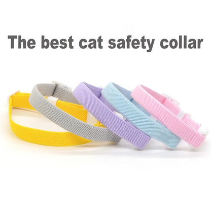 Safety Stretch Elastic Collars - Light Weight Small Large Cat,Puppy