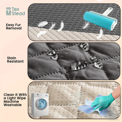 Double-Sided Waterproof Bed Cover Furniture Protector For Dogs