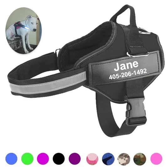 Reflective Adjustable Breathable Harness Walking Vest
