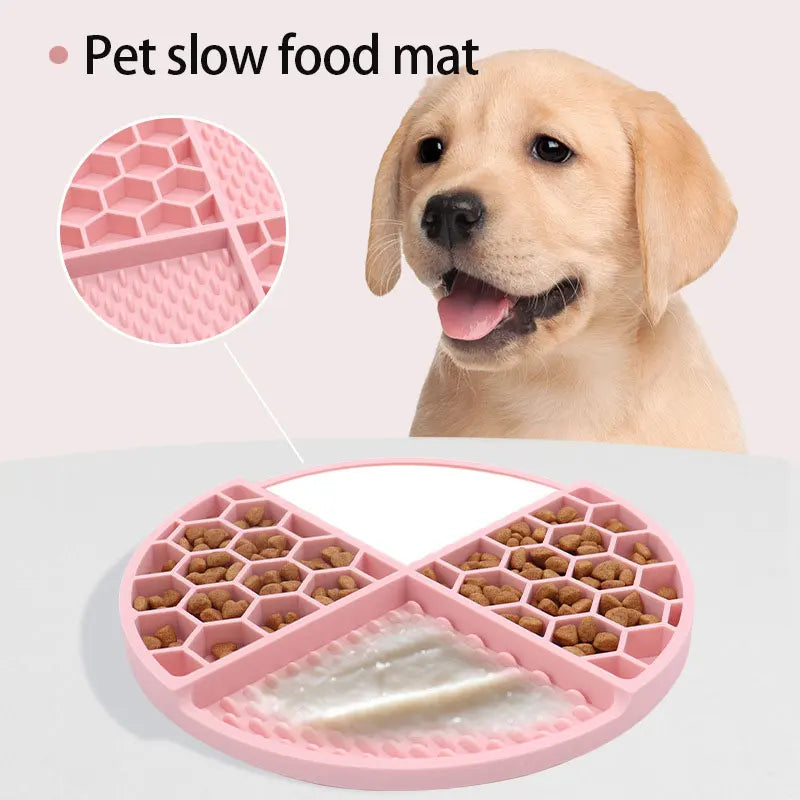 Silicone Licking Mat, Slow Feeder With Suction Cup