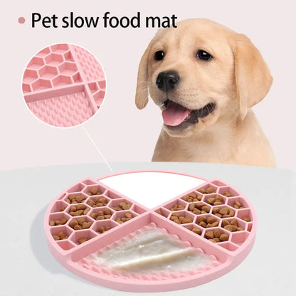 Silicone Licking Mat, Slow Feeder With Suction Cup