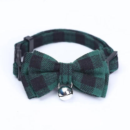 Adjustable Kitten Collar, Bowknot Necklace, Dog Collar