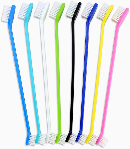 Duel Head Dog Toothbrush Dental Hygiene Clean