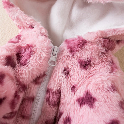 Fleece Dog Hoodie Winter Warm Pet Dog Clothes Leopard Print Dog Coat Jacket French Bulldog Clothing for Small Dogs Pet Costumes