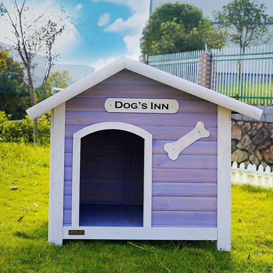 Large Outdoor Solid Wood Dog House