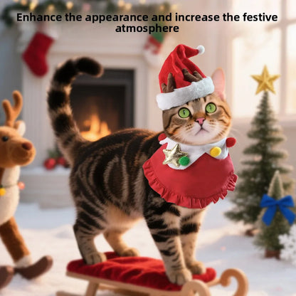 Christmas Hat and Scarf Reindeer Set