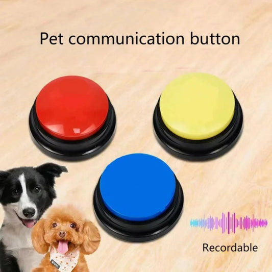 Pet Communication Buttons, Voice Recording Button, Training Buzzer, 30 Second Record Playback