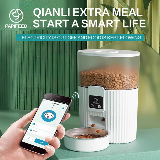Automatic feeder cat/dog, fixed feeding machine, wifi remote