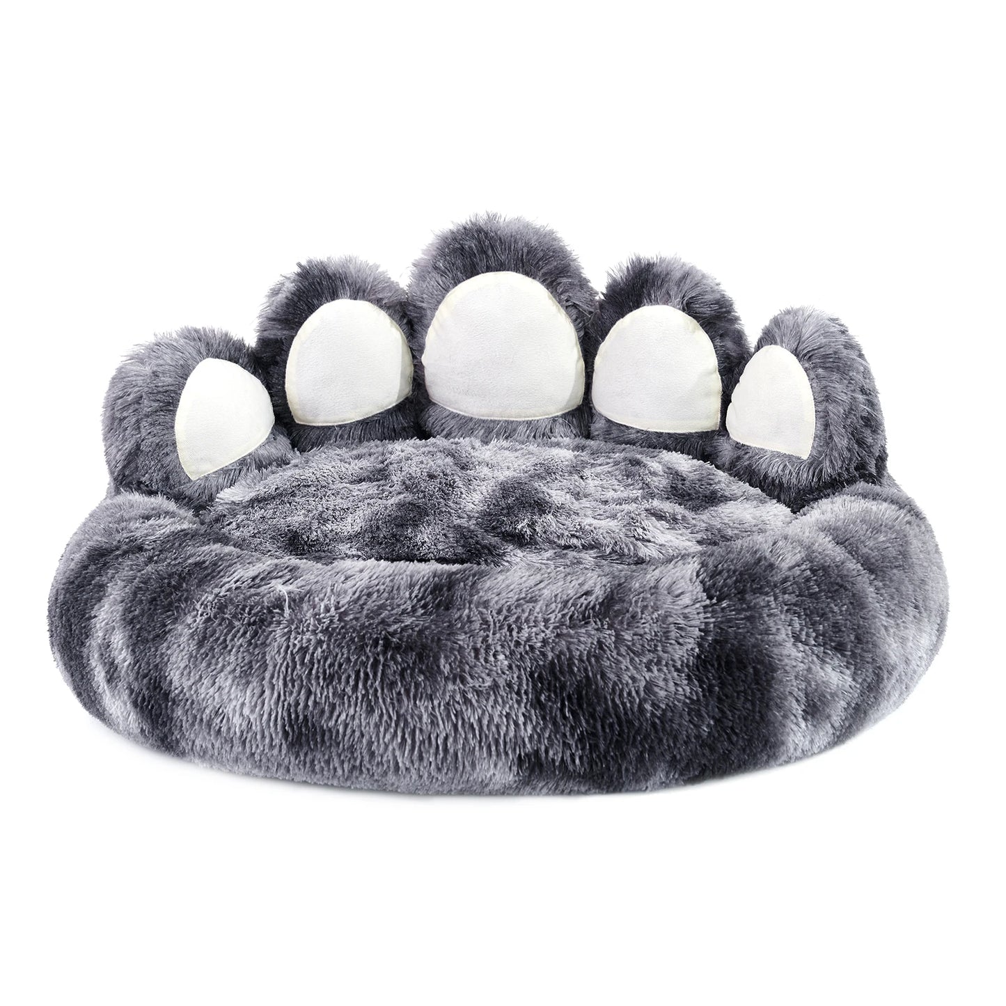 Cozy Comfy Paw Shaped Dog Bed Warm Fluffy Cushion