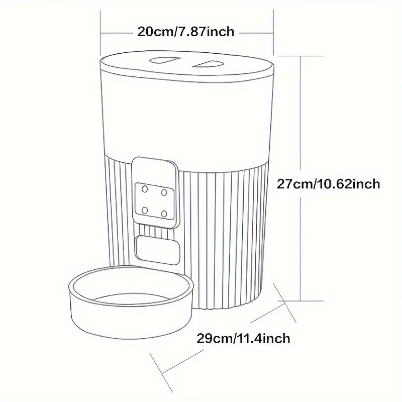 Automatic feeder cat/dog, fixed feeding machine, wifi remote