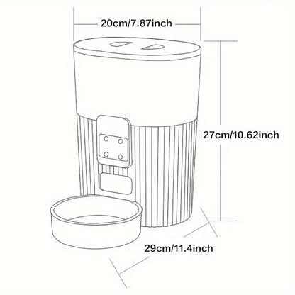 Automatic feeder cat/dog, fixed feeding machine, wifi remote