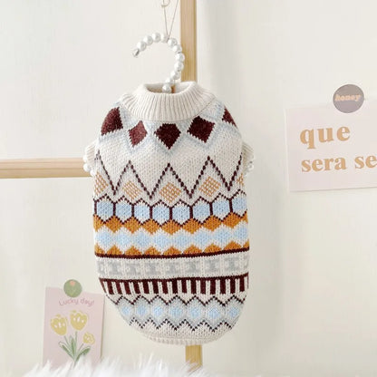 Dog Turtleneck Knitted Sweaters for Small Medium Dogs