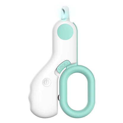LED Light Cat/Dog Nail Clipper Professional Pet Claw Trimmer with Safety Lock
