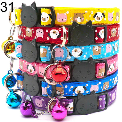 100Pcs Collar Necklace for Dogs/ Cat, Training Choker, Personalized Cartoon, Printed Dog Id Tag