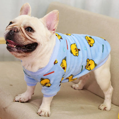 Cute Print Puppy Warm Clothing, Hoodie, Winter Pajamas