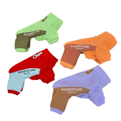 Warm Fleece Fashion Dog Sweater for Small Dogs, Puppy Pajamas