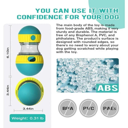 Adjustable Treat Dispenser Puzzle Toy, Interactive Enrichment Dog Food