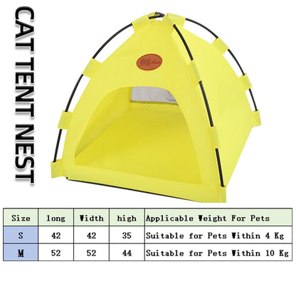 Foldable Pet Tent with Warm Cushions