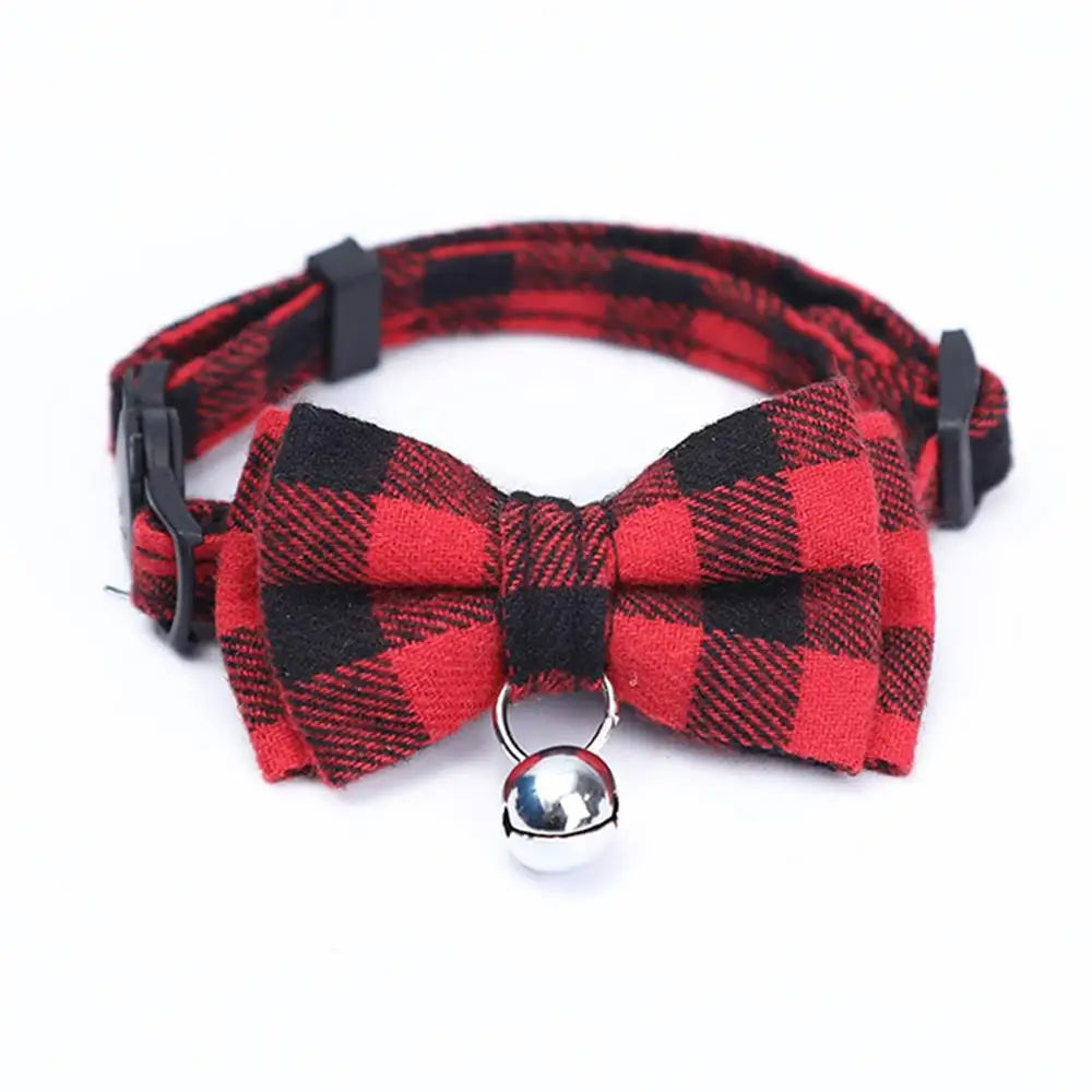 Adjustable Kitten Collar, Bowknot Necklace, Dog Collar
