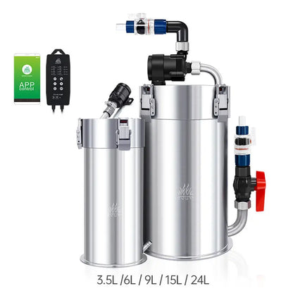 Aqua Intelligent Control, Stainless Steel Filter Bucket With Water Pump