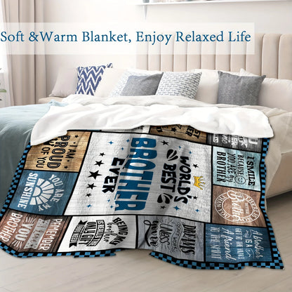 Versatile Throw Blanket for Brother - Perfect Gift for Birthdays, Father's Day & Christmas